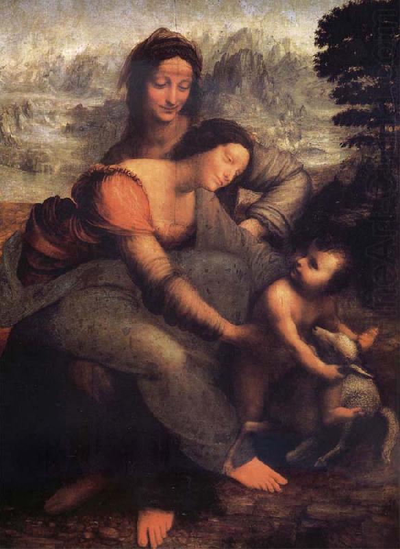 LEONARDO da Vinci The Virgin and the Nino with Holy Ana china oil painting image